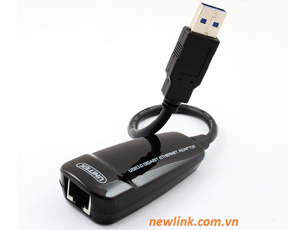 Card mạng usb rj 45, Usb to lan 3.0 RJ 45 cho Macbook Unitek Y-3461